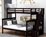 Merax Stairway Twin-Over-Full Bunk Bed with Storage and Guard Rail for B... - $842.99