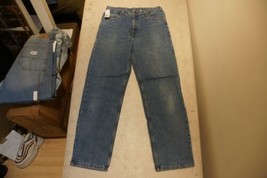 Blue With Light Wash Trendy Straight Leg Regualar Jeans Denim W 32 L30##... - £12.22 GBP