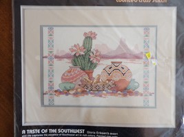 Vtg DIMENSIONS Counted Cross Stitch Kit A Taste of the Southwest Cactus ... - $8.95