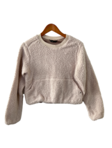 Prana Womens Sweatshirt Cream Polar Escape Cropped Pullover Long Sleeve Size M - £15.32 GBP