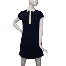 Lands End Women Size X-Small Petite Knit Short Sleeve Polo Dress, Midnig... - $19.99