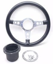 Moto-Lita Steering Wheel Black Leather 3 Spoke w/VW MK3 Hub - $287.82