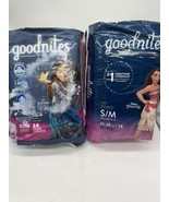 (2) GoodNites Youth Youth Absorbent Underwear TinkerBell Sm Med 43-68 lb... - $27.15 CAD