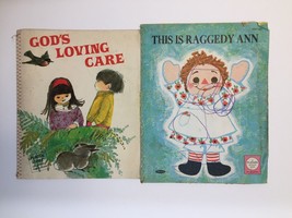 God&#39;s Loving Care Plastic Book and This Is Raggedy Ann Cloth Book Hand Stitched - £3.06 GBP