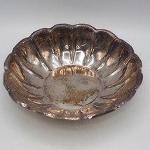 Reed & Barton 175 Holiday Silver Plated Scalloped Round Bowl Fluted - $14.84