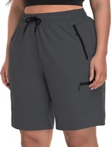 Sekino Women'S Plus Size Hiking Cargo Shorts Lightweight Quick Dry Summer Shorts - $37.98