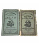 Lot of 2 Hostetter’s US Almanacs 1887 &amp; 1893 Merchants Farmers Miners Me... - £18.84 GBP