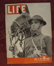 LIFE magazine April 21 1941 Cavalryman Harold Bell Wright Phyllis Moir - $11.88