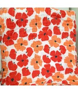 aden + anais White Label poppy Blanket orange red flowers baby Swaddle M... - $13.00