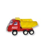 Rare Vintage Buddy L Pressed Steel Dump Truck in Red Japan 8 Inches - £18.29 GBP
