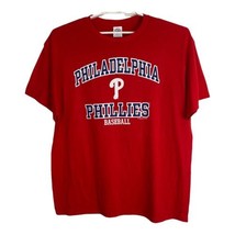 Delta Philadelphia Phillies Mens Tee Shirt Size XL Red Baseball Short Sl... - £20.69 GBP