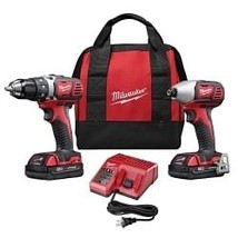 Milwaukee Tool 2-PC M18 COMP LITHIUM ION DRILL/DRIVER IMP WRENCH COMBO (2) BATT  - $503.99