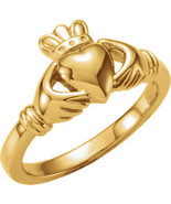 14K Yellow Gold Youth Claddagh Ring - $768.43 CAD