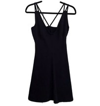 UjENA Womens Swim Dress Bathing Suit Black Strappy Swimwear Style 6398 Sz Medium - £15.28 GBP