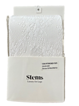 Stems Luxury Floral Patterned Mesh Tights White ( One Size ) - $746.72 MXN