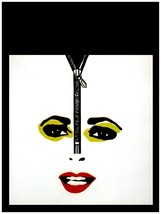 1709 Zip woman&#39;s face illustration 18x24 Poster.Liz taylor face Decorative Bedro - £22.08 GBP