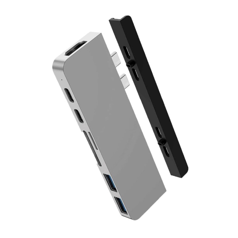 HyperDrive Duo 7-in-2 USB-C Hub Adapter for MacBook Pro Air Thunderbolt ... - $17.72