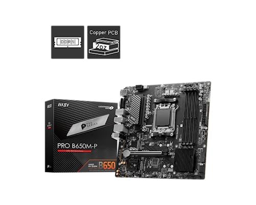 MSI PRO B650M-P ProSeries Motherboard (AMD Ryzen 9000/8000/7000 Series P... - $170.96