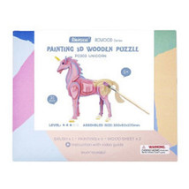 Robotime 3D Wooden Puzzle Craft Paint Kit - Unicorn - £19.18 GBP
