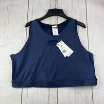 Core I Reebok 3X AM Shinny Hole Athletic Tops Blue Women New - $27.90 CAD