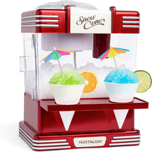 Snow Cone Shaved Ice Machine - Retro Table-Top Slushie Machine Makes 20 ... - $80.22 CAD