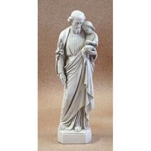 Saint St Joseph with Jesus Christ Child Christian Catholic Statue Sculpt... - $642.51