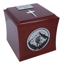 Theme cremation urn mountain with cross urn for trawellers Funeral ashes - £125.99 GBP