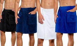 Men’s Organic Body Wrap Towel For Gym Spa Bath – Made In Turkey - £28.53 GBP