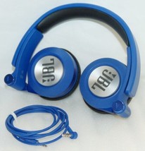 JBL Synchros E30 DARK BLUE Stereo Headphones w/Mic for iPhone/iPad/Galaxy Phone - £19.74 GBP