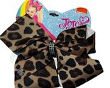 JoJo Siwa XL Cheetah Brown Black Hair Clip Hairbow New - $9.60
