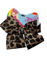 JoJo Siwa XL Cheetah Brown Black Hair Clip Hairbow New - $13.37 CAD