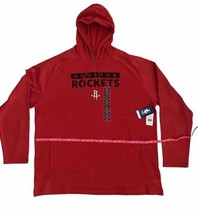Mens NBA Houston Rockets  Warm Hoodie Jumper Red For Winter Autumn Size XXL - £11.93 GBP