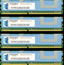 Memory Bank 32GB 4 X 8GB Ecc Fully Buffered PC2-5300 Dimm DDR2 667 M Hz Fb Server - £47.26 GBP