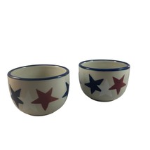 Hartstone American Star Jumbo Bowls Lot of 2 USA 4 3/4 Inches Soup - £39.77 GBP