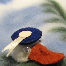 Fun Hat Sailor Duck By Barb Blue Googly Eyes DOLLHOUSE Miniature - £7.53 GBP