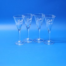 Stoli RUSSIAN VODKA Cordial Shot Glass Stemmed 1.5 Ounce,  - Set Of 4 - ... - $10.98