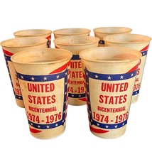 8 Vintage US Bicentennial 1974-1976 Solo Waxed Paper Drink Cups RARE - $13.98