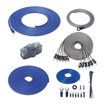 Recoil RCK46 True 4 Gauge Complete 6-Channel CCA Amplifier Wiring Kits with OFC  - £61.18 GBP