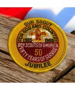 Vintage Boy Scout Patch Cub Scout Jubilee 1910 To 1960 Fifty Years Of Se... - $178.59 MXN
