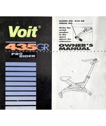 Voit 435 GR Pro Rider Exercise Stationary Bike Owners Manual Vintage LGMAG - $27.22 CAD