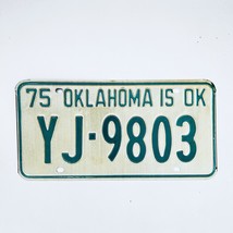 1975 United States Oklahoma Oklahoma County Passenger License Plate YJ-9803 - £14.81 GBP