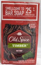 Old Spice Timber Bar Soap 6 Bars Fresher Collection 5 Oz Each  - £35.35 GBP