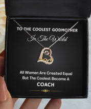 Coach Godmother Necklace Gifts - Love Pendant Jewelry Present From Goddaughter  - £39.27 GBP