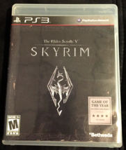 The Elder Scrolls V - Skyrim PS3 game &amp; manual rated M tested WORKS - £4.57 GBP
