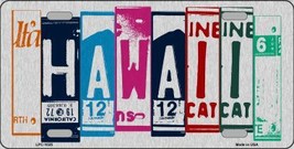 Hawaii License Plate Art Brushed Aluminum Metal Novelty License Plate LPC-1025 - £14.88 GBP