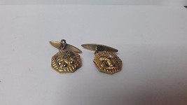 vintage old golden  cufflinks - $64.35