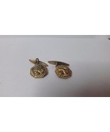 vintage old golden  cufflinks - £50.31 GBP