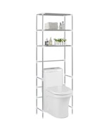 vidaXL Silver 3-Tier Bathroom Storage Rack Over Toilet Organizer - $101.49