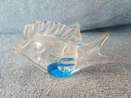 MURANO Art Glass Fish Shaped Sculpture Figurine Paperweight - £11.39 GBP