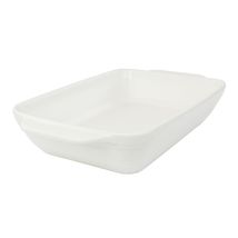 Gibson 4 Quart Rectangular Stoneware Baker in White Speckle - $60.25